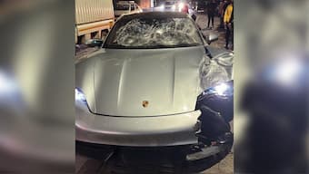 Porsche involved in Pune accident. Source: ANI