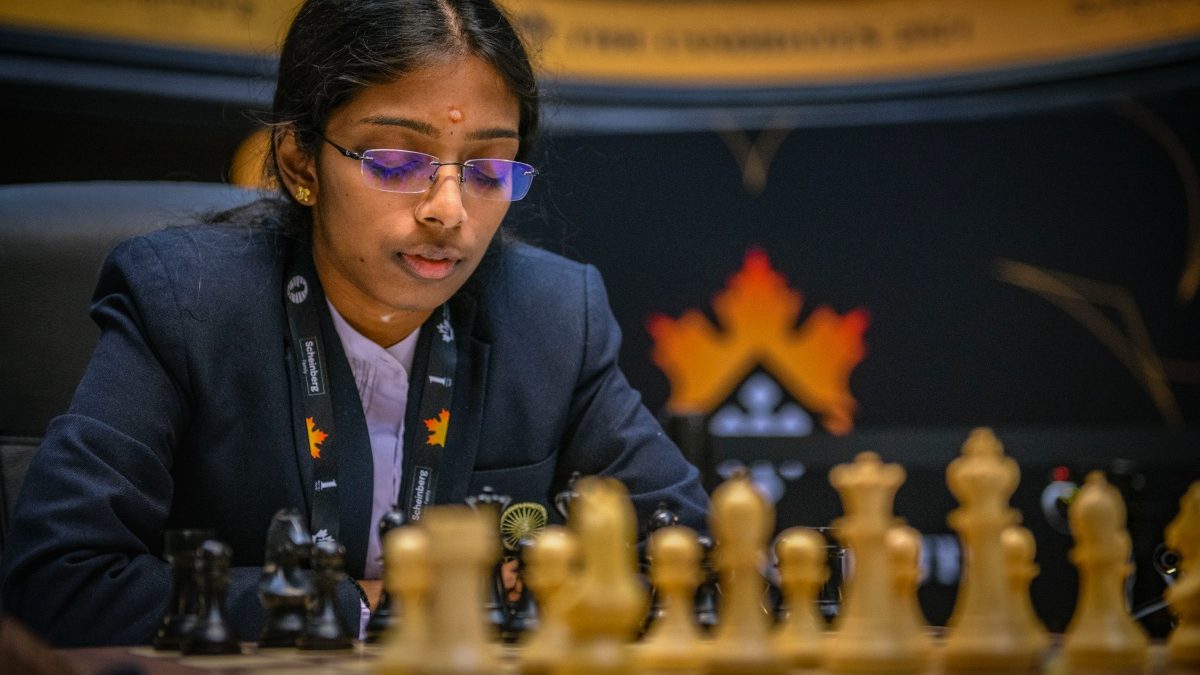 File image of Indian chess grandmaster Vaishali Rameshbabu.. PTI File image of Indian chess grandmaster Vaishali Rameshbabu.. PTI