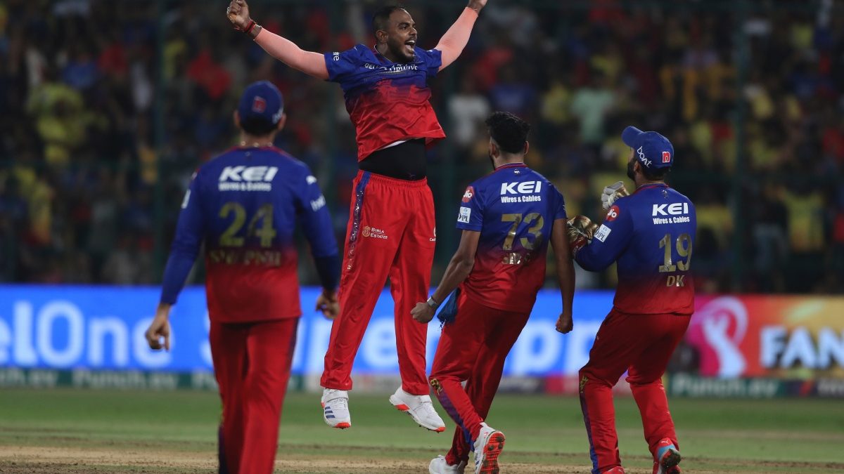 Royal Challengers Bengaluru's Yash Dayal bowled a perfect final over to deny Chennai Super Kings a berth in the IPL playoffs. AP Royal Challengers Bengaluru's Yash Dayal bowled a perfect final over to deny Chennai Super Kings a berth in the IPL playoffs. AP
