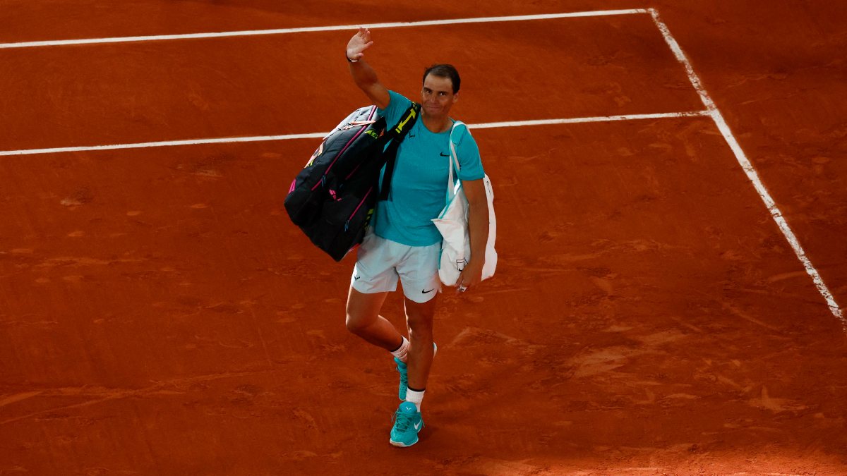 Rafael Nadal waves goodbye to spectators at Court Philippe-Chatrier after his French Open first-round defeat against Alexander Zverev. Reuters Rafael Nadal waves goodbye to spectators at Court Philippe-Chatrier after his French Open first-round defeat against Alexander Zverev. Reuters