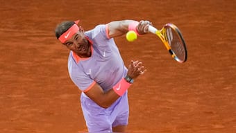 Rafael Nadal had reached the last-16 of the Barcelona Open as well as the Madrid Open and will hope to go further than that in Rome. AP