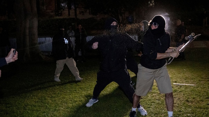 University of California, Los Angeles cancels classes after clashes erupt between protesters