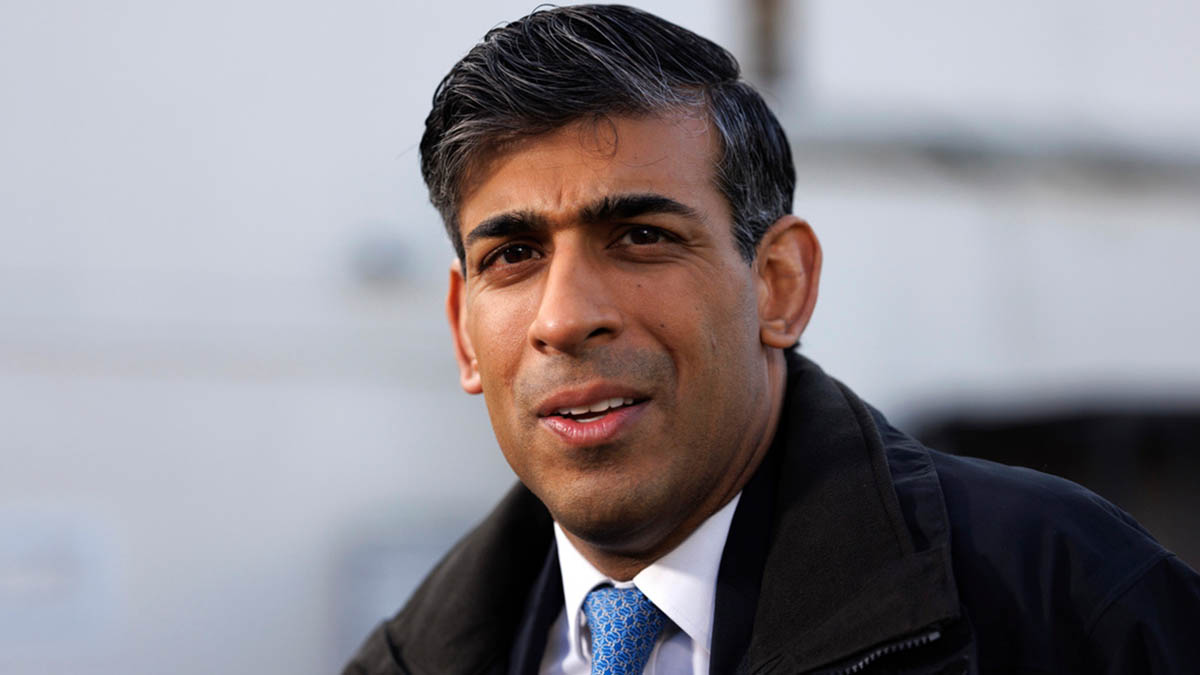 (File) Britain's Prime Minister Rishi Sunak looks on during a media visit to Harlow Police Station in Essex, England, on 16 February, 2024. AP (File) Britain's Prime Minister Rishi Sunak looks on during a media visit to Harlow Police Station in Essex, England, on 16 February, 2024. AP