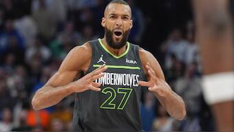 Minnesota Timberwolves player Rudy Gobert won a record-tying four Defensive Player of the Year award. AP