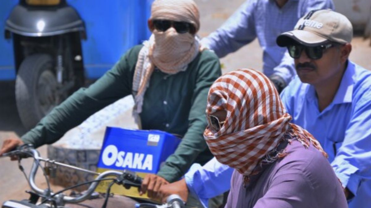 The temperature reached the town's and the nation's record highs of 53.5 C (128.3 F) and 54 C (129.2 F), respectively. It is the hottest reading of the summer thus far Image Courtesy AP The temperature reached the town's and the nation's record highs of 53.5 C (128.3 F) and 54 C (129.2 F), respectively. It is the hottest reading of the summer thus far Image Courtesy AP