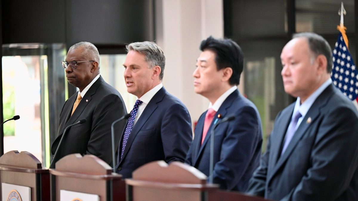 'Squad' is an emerging regional bloc linking Australia, Japan, the Philippines and the United States. Image: X/@SecDef 'Squad' is an emerging regional bloc linking Australia, Japan, the Philippines and the United States. Image: X/@SecDef