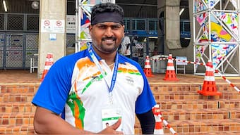Sachin Khilari won a gold medal in Men's Shot Put F46 event at the World Para-Athletics Championships in Kobe, Japan. PTI