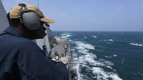 Chinese naval vessels, aircraft closely monitor US ship USS Halsey’s Taiwan Strait transit