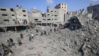 Large parts of the Gaza Strip have been devastated in seven months of war (Photo: Mahmud Hams/AFP)