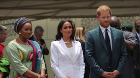 Meghan & Harry’s Nigeria tour: Where are your manners? Duchess criticised for ‘rude, phony, awful’ interaction