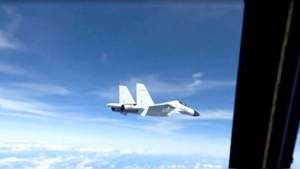 Chinese fighter jet accused of getting in the way of an Australian navy helicopter in yellow sea