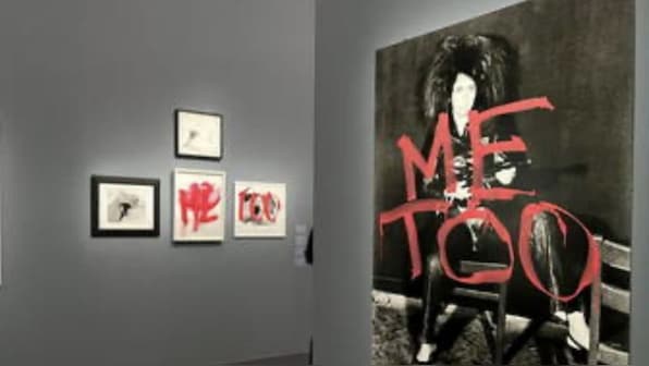 French museum's famous painting of vulva defaced with 'MeToo' graffiti