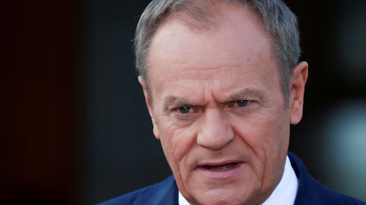Polish Prime Minister Donald Tusk addresses the media as he meets with European Council President Charles Michel at the Palace on the Isle in Royal Lazienki Park in Warsaw, Poland. Reuters Polish Prime Minister Donald Tusk addresses the media as he meets with European Council President Charles Michel at the Palace on the Isle in Royal Lazienki Park in Warsaw, Poland. Reuters