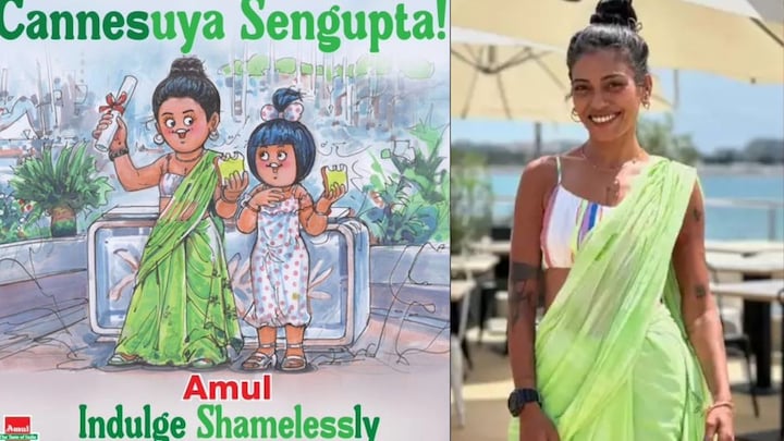 Amul India pays tribute to Anasuya Sengupta, the woman who created history by becoming 1st Indian to win best actress at Cannes 2024