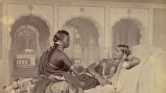 Courtesans were known as 'nautch girls' during British rule. Image Courtesy: British Library/Wikimedia Commons