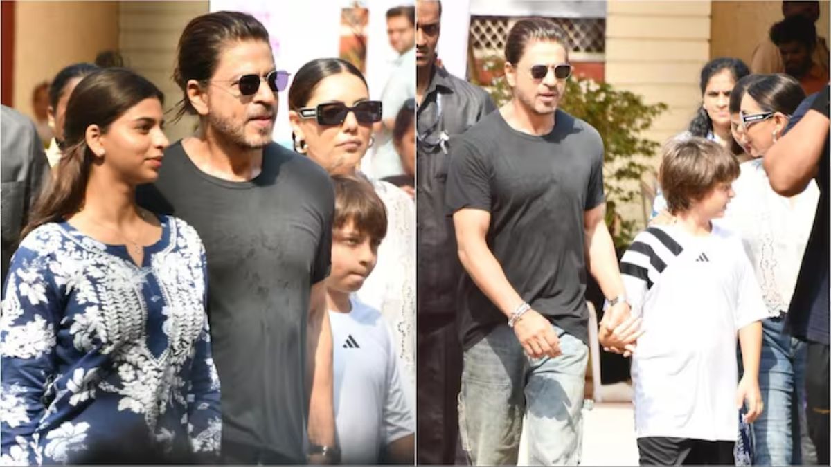 WATCH: Shah Rukh Khan casts his vote along with Gauri, Suhana, and Aryan Khan; thanks officers for working in Mumbai heat