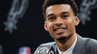 Spurs' Victor Wembanyama has been named NBA Rookie of the Year after a record-setting season. AP