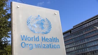 The World Health Organisation (WHO) logo is seen near its headquarters in Geneva, Switzerland. Reuters File