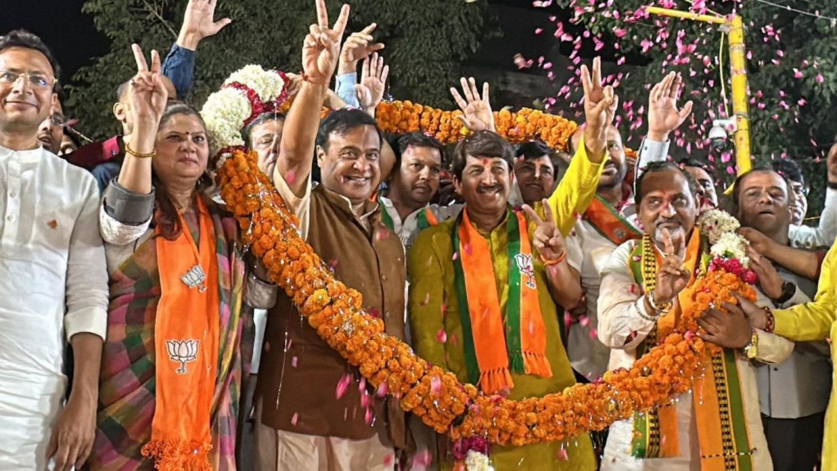 Assam Chief Minister Himanta Biswa Sarma addressing an election rally in East Delhi ahead of May 25 Lok Sabha polls 2024. Source: X/@himantabiswa Assam Chief Minister Himanta Biswa Sarma addressing an election rally in East Delhi ahead of May 25 Lok Sabha polls 2024. Source: X/@himantabiswa