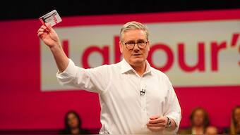 Labour Party won in a landslide under Sir Keir Starmer's leadership. AP