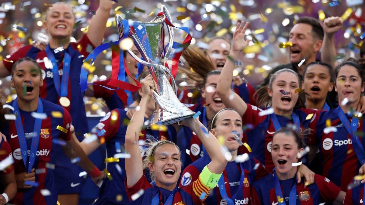 Barcelona beat Lyon 2-0 to win UEFA Women’s Champions League, completes ...