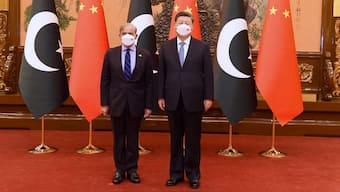 (File) Pakistan's Prime Minister Shehbaz Sharif meets Chinese President Xi Jinping during his two days visit in Beijing on 2 November, 2022. Reuters
