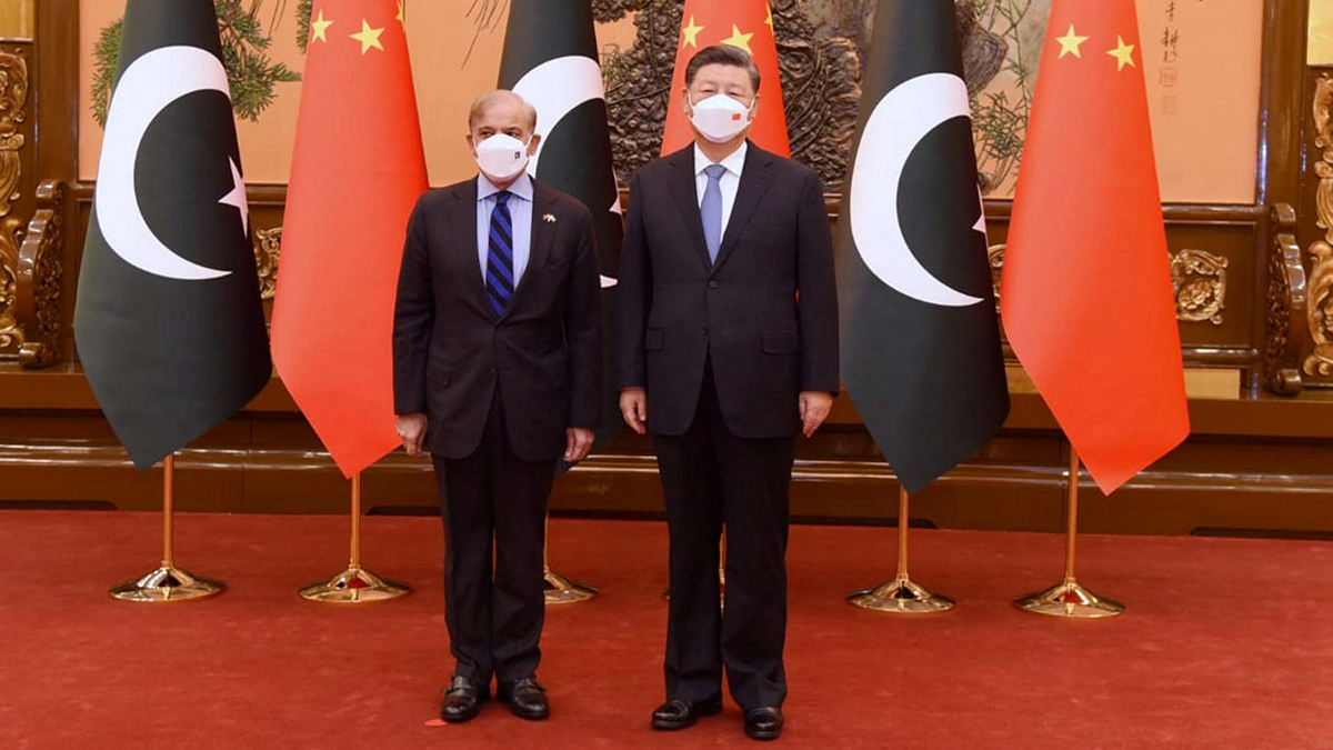 (File) Pakistan's Prime Minister Shehbaz Sharif meets Chinese President Xi Jinping during his two days visit in Beijing on 2 November, 2022. Reuters (File) Pakistan's Prime Minister Shehbaz Sharif meets Chinese President Xi Jinping during his two days visit in Beijing on 2 November, 2022. Reuters