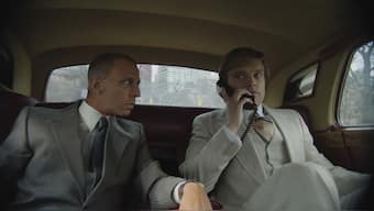 Jeremy Strong (left) and Sebastian Stan in movie 'The Apprentice'. The movie premiered at Cannes, with reports saying it received an eight-minute-long standing ovation. Image Courtesy: Cannes Film Festival