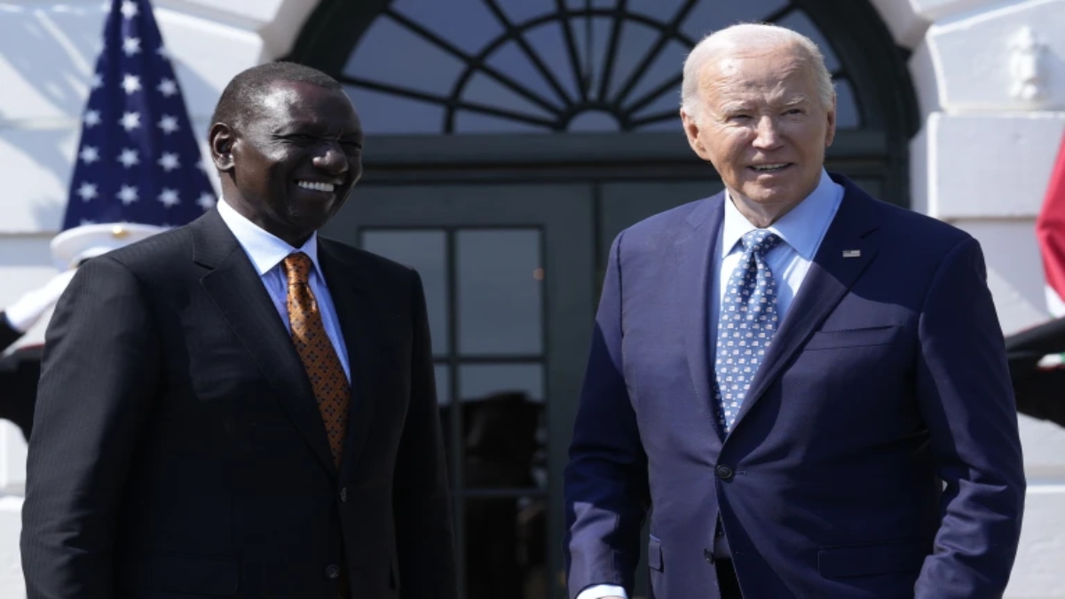 US President Joe Biden welcomes Kenyan President William Ruto to the White House. Source: AP US President Joe Biden welcomes Kenyan President William Ruto to the White House. Source: AP