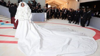 Rihanna poses at 2023's Met Gala, an annual fundraising gala held for the benefit of the Metropolitan Museum of Art's Costume Institute. She will most likely be attending this year's even too. File image/Reuters