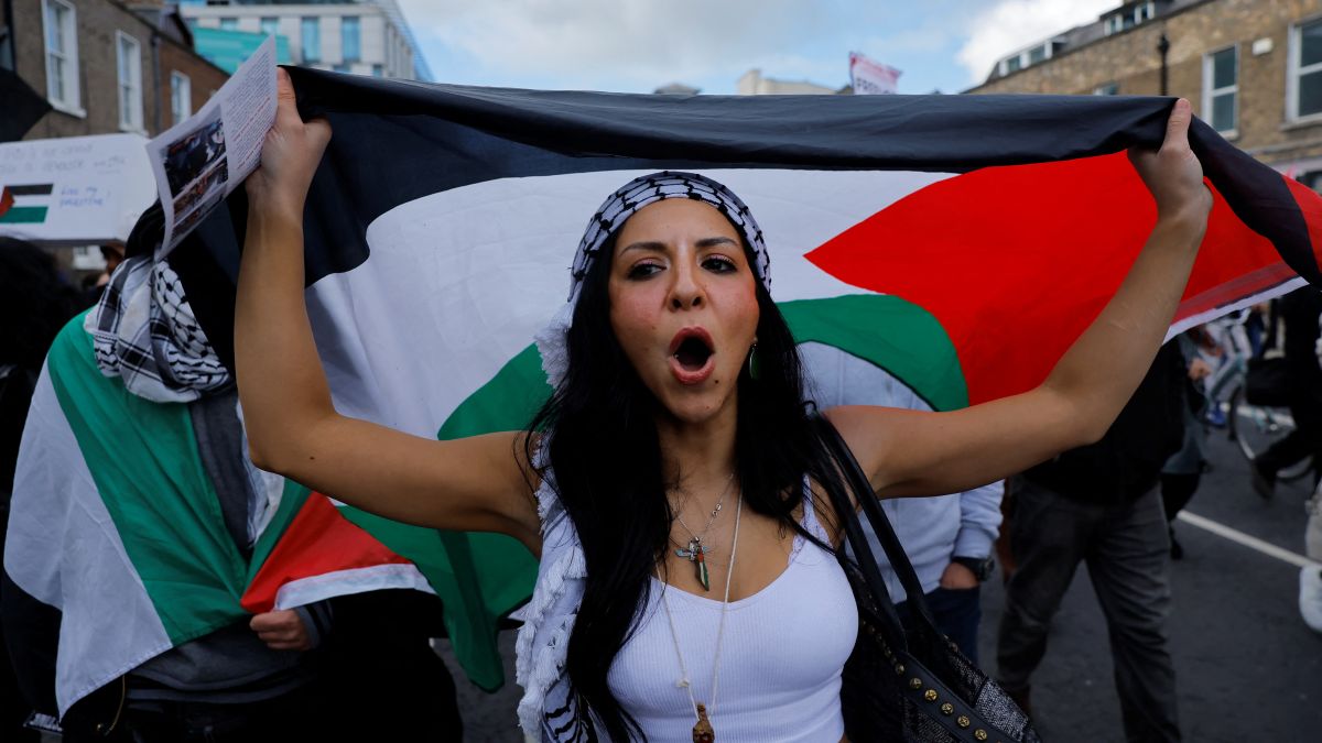 A demonstrator takes part in a pro-Palestine march in Dublin, Ireland. On Wednesday, European nations, Norway, Ireland and Spain announced that they would recognise Palestinian statehood on 28 May. File image/Reuters A demonstrator takes part in a pro-Palestine march in Dublin, Ireland. On Wednesday, European nations, Norway, Ireland and Spain announced that they would recognise Palestinian statehood on 28 May. File image/Reuters