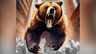 Bears ruled the Indian stock market on Tuesday, June 4, as BJP's performance did not align with the predictions of exit polls. Image courtesy: AI-generated image via DALL-E