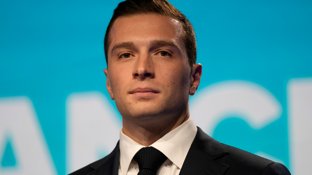 Jordan Bardella's star is shining bright at the moment. AP Jordan Bardella's star is shining bright at the moment. AP