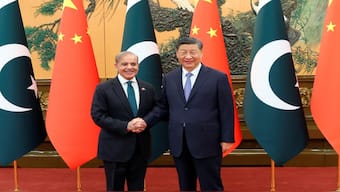 Chinese President Xi Jinping and Pakistani Prime Minister Shehbaz Sharif shake hands at the Great Hall of the People in Beijing, China, June 7, 2024. Image: REUTERS