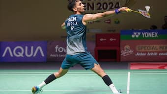 The neck-and-neck fight between Sen and Antonsen continued in the second game with both the shuttlers in no mood to give an inch to each other. AP 