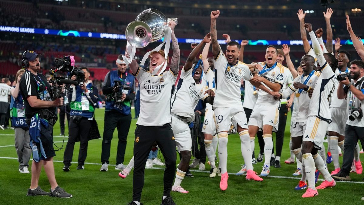 Real Madrid have been crowned UEFA Champions League winners for a record 15th time. AP Real Madrid have been crowned UEFA Champions League winners for a record 15th time. AP