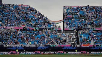 The India vs Pakistan T20 World Cup fixture in New York witnessed a record attendance for games in USA. AP 