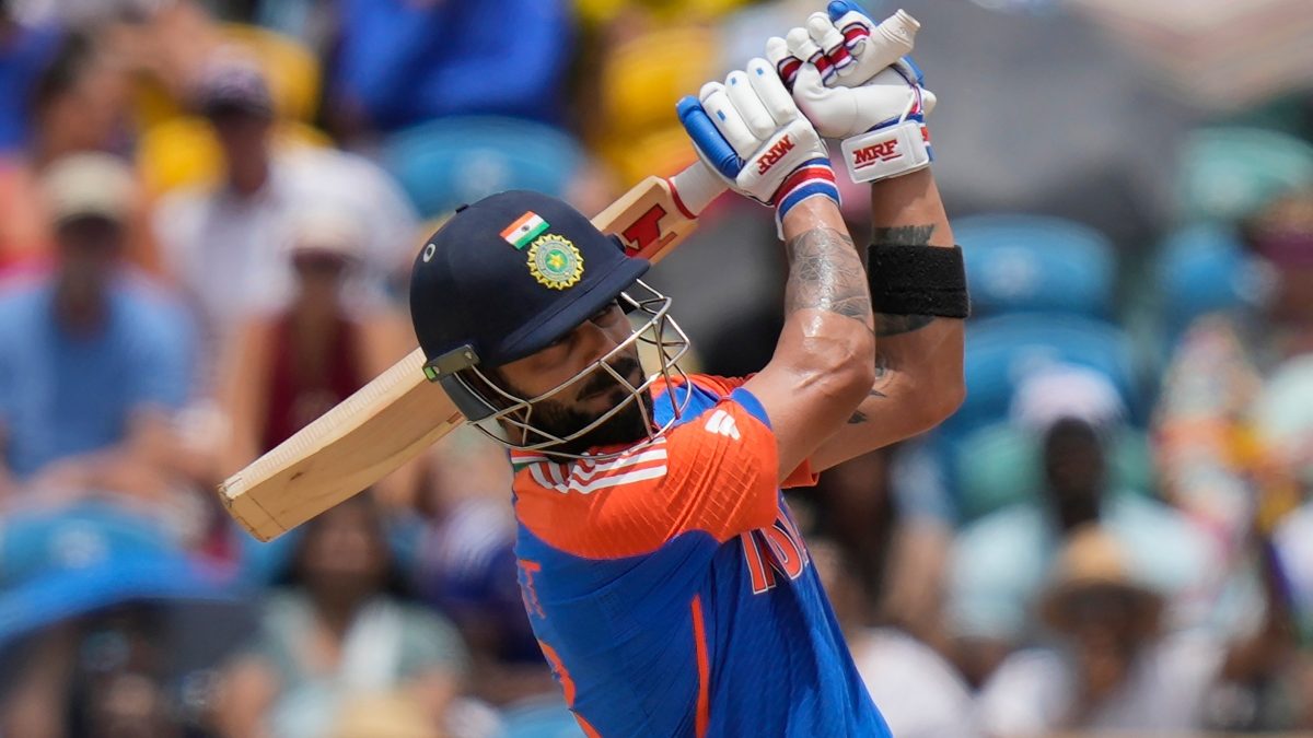 Virat Kohli scored a 48-ball fifty against South Africa in the T20 World Cup final in Barbados. AP Virat Kohli scored a 48-ball fifty against South Africa in the T20 World Cup final in Barbados. AP