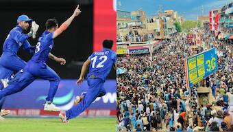 Afghanistan's entry into the T20 World Cup semi-finals sparked wild celebrations in the country. AP/ACB media