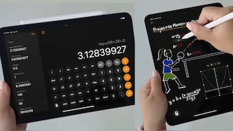 iPad's calculator app comes with sopme pretty nifty features. The Math Notes Calculator feature, for example, does make it stand out. Image Credit: Apple