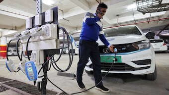 Bengaluru has seen its EV adoption explode in the last couple of years. from 2017 to 2024, EV adoption has grown by 1275%. Image Credit: Reuters