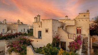 This handout picture released by the Borgo Egnazia press office shows houses of the luxury complex that will host the G7 summit in Puglia from 13 to 15 June, 2024. AFP