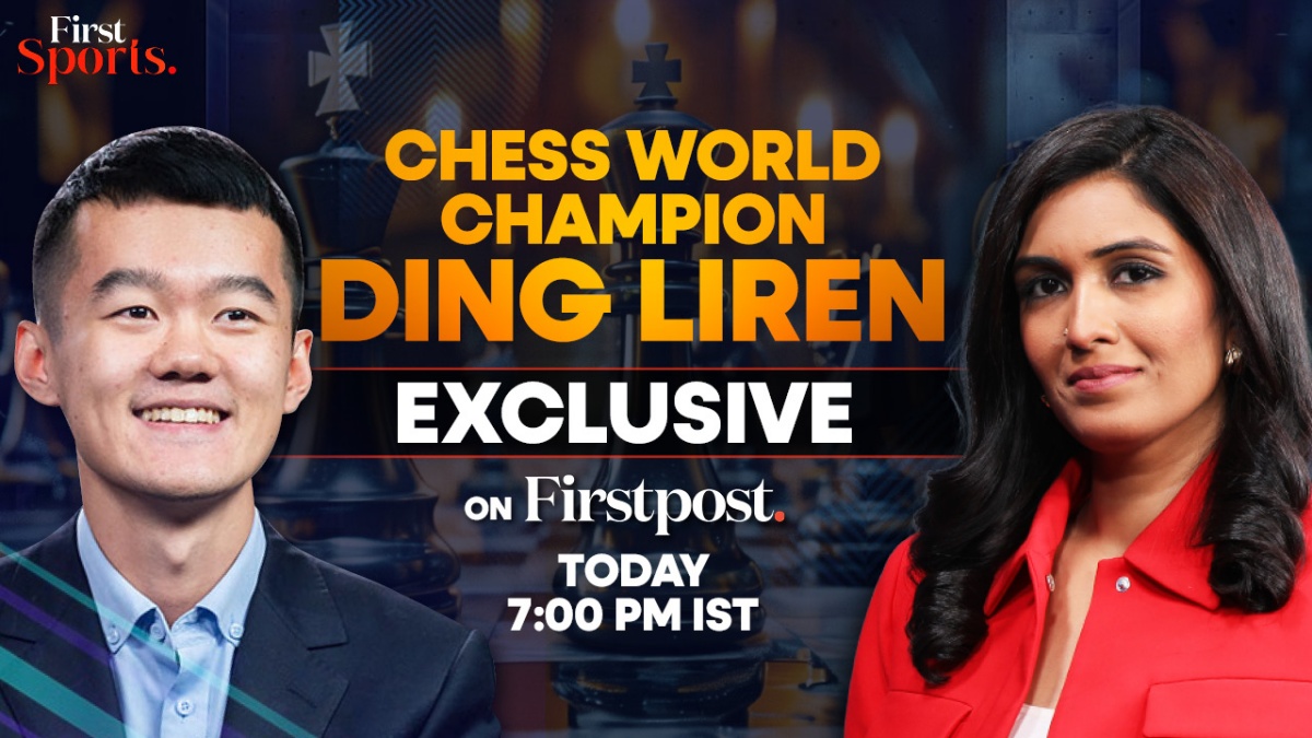 World Chess Champion Ding Liren will speak to an Indian network for the first time during an exclusive interview with Rupha Ramani on First Sports. World Chess Champion Ding Liren will speak to an Indian network for the first time during an exclusive interview with Rupha Ramani on First Sports.
