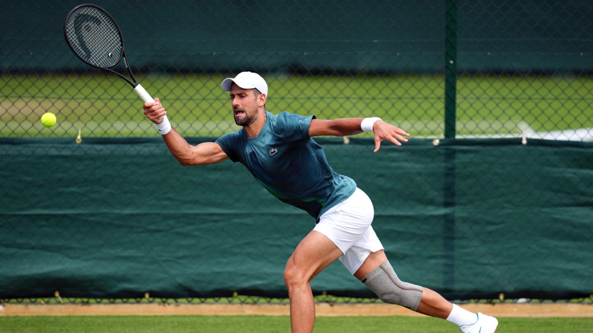 Novak Djokovic underwent knee surgery on 5 June and is working towards being fit for Wimbledon. AP Novak Djokovic underwent knee surgery on 5 June and is working towards being fit for Wimbledon. AP