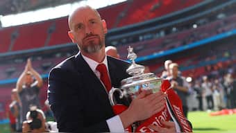 Erik ten Hag won the FA Cup with Manchester United after a disastrous league campaign. Reuters