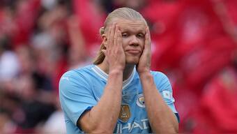 Manchester City and Norway striker Erling Haaland is yet to make an appearance at the Euro. AP
