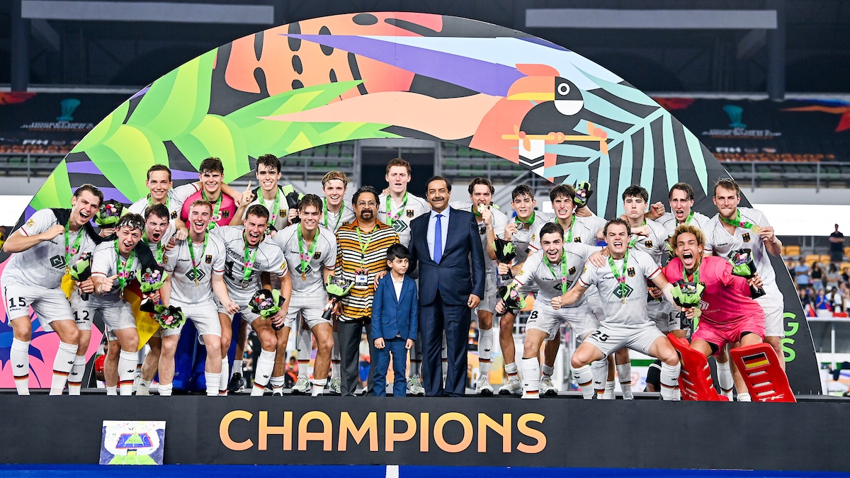 Germany won the most recent Men's Junior Hockey World Cup. They beat France in Kuala Lumpur in 2023. Image: WORLDSPORTPICS Germany won the most recent Men's Junior Hockey World Cup. They beat France in Kuala Lumpur in 2023. Image: WORLDSPORTPICS