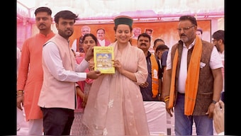 Bollywood actress Kangana Ranaut is perhaps the most high-profile of them all, becoming a first time Parliamentarian contesting from her hometown of Mandi. (Image: X)