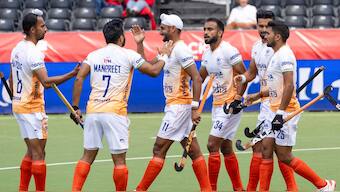 File image of the Indian men's hockey team. AP