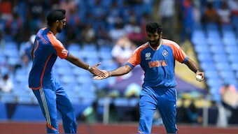 India pacers Jasprit Bumrah and Arshdeep Singh collected a couple of wickets each against Bangladesh, the former conceding only 13 runs in four overs including a boundary. AFP